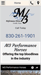 Mobile Screenshot of m3performancehorses.com
